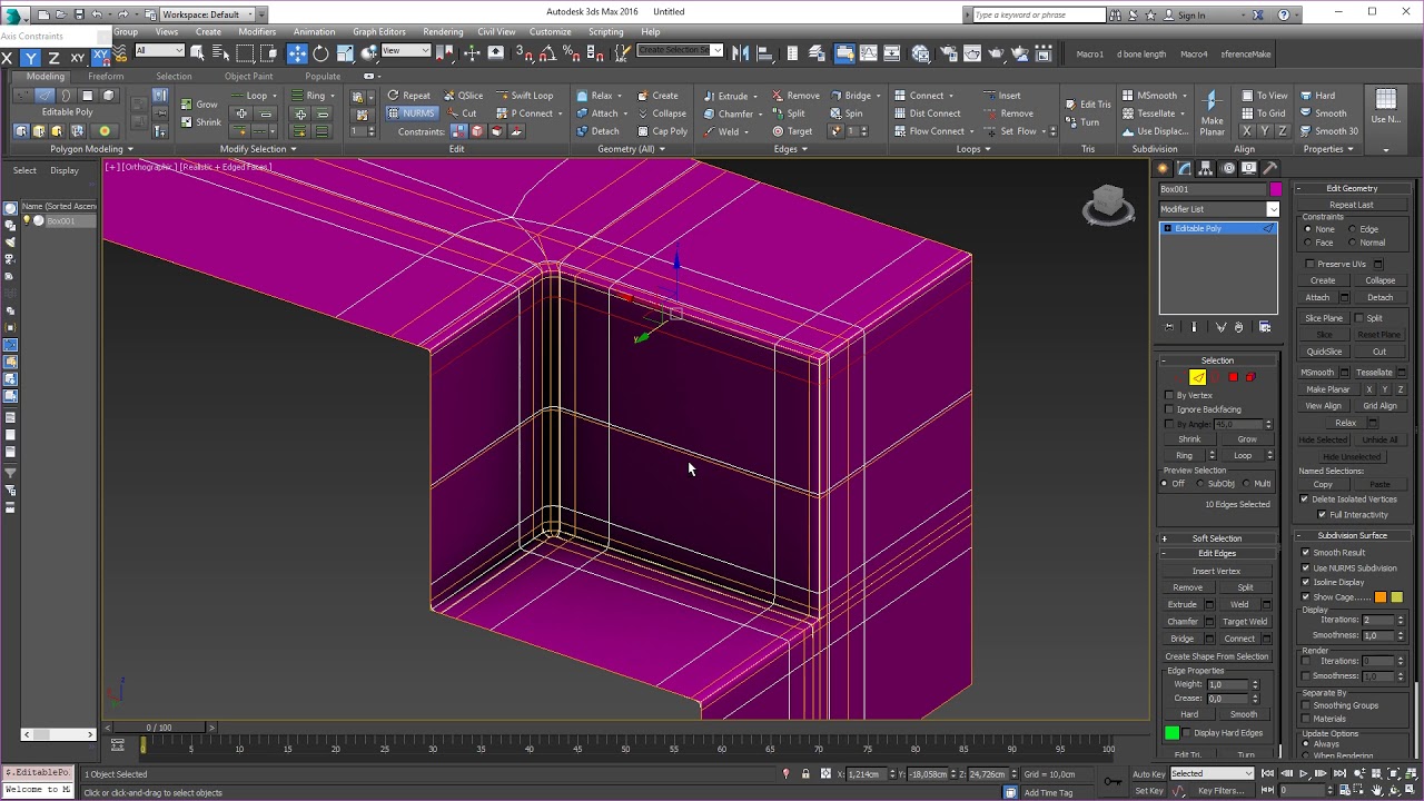 Hard Surface Modeling - indention on curved surface. - YouTube