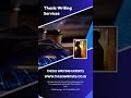 Can I Get Support from a Thesis Writer, Thesis Writing Services Expert to Write and Edit My Thesis?