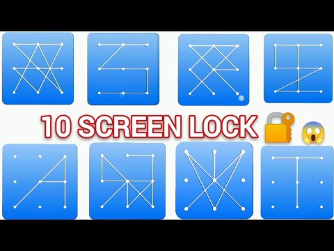 10 Lock Screen Pattern | How to make pattern lock | Lock Screen Password | Hard screen lock pattern