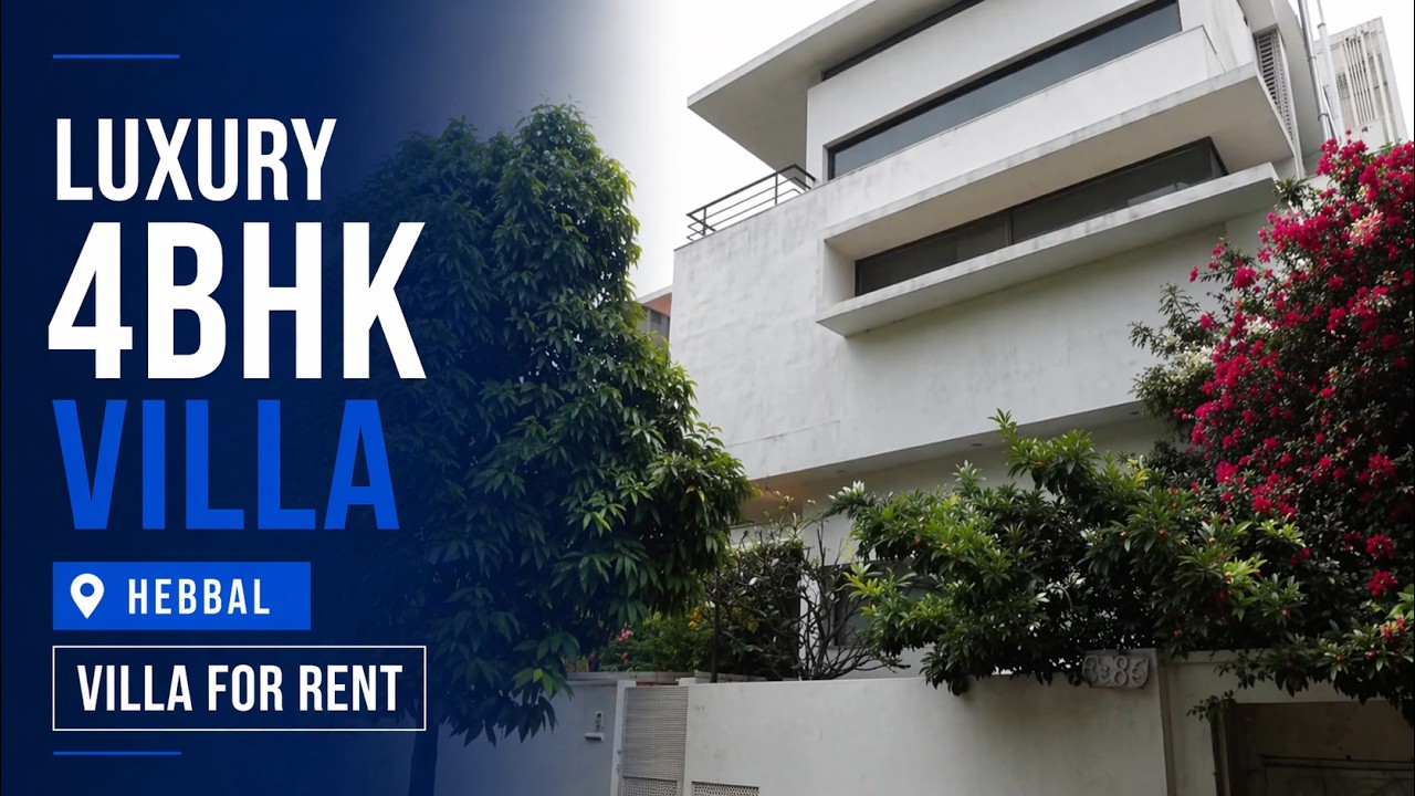 Luxury 4BHK Villa for Rent in North Bangalore, Hebbal Luxury