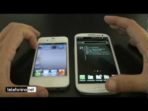 Samsung Galaxy S3 vs. Apple iPhone 4s da Telefoninino.net