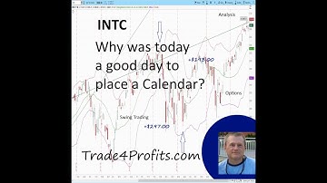 INTC - Why was a Calendar the right trade here? 744
