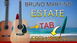 Video thumbnail of "ESTATE DI BRUNO MARTINO PER SOLA CHITARRA + TAB"