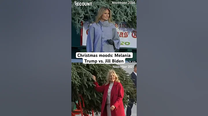 Wishing you a very Merry Christmas from Melania Trump and Jill Biden #shorts