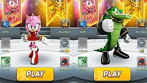 Amy vs Vector- Versus Run - Sonic Forces Sonic Dash Android/IOS Gameplay