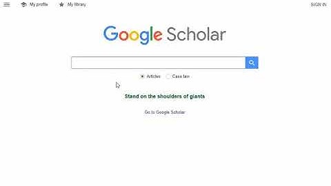 How to use google scholar to search Ara databases