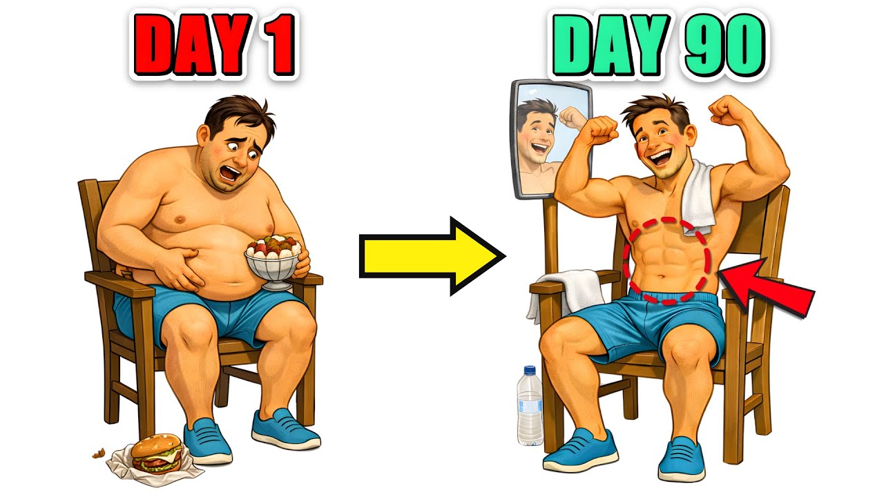 Жир на животе? Присядьте — эта 15-минутная тренировка на стуле — не шутка.