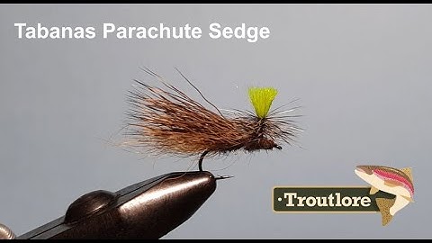 Tabanas Fly Parachute Sedge -Troutlore Fly Tying #tieyourown