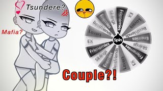 Making a Couple OC [TSUNDERE Edition]🚩(LOVERS!)  (Spin The Wheel!) || Gacha Challenge