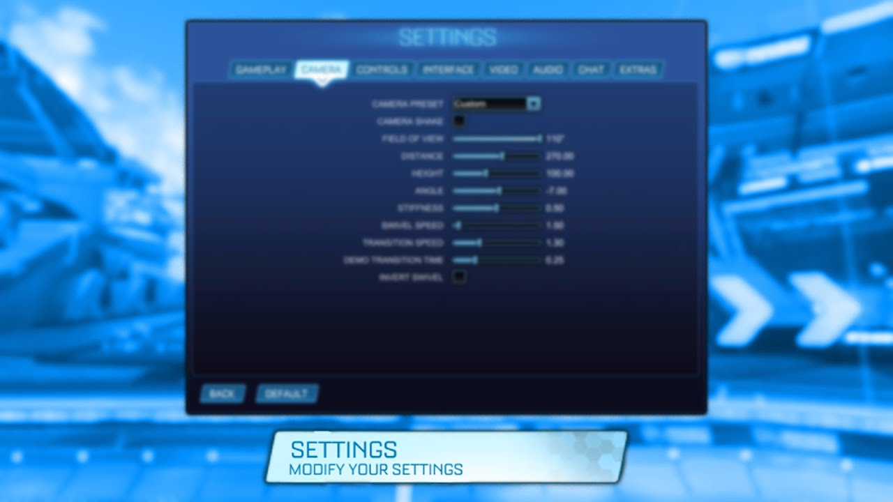 The BEST Rocket League Freestyling Settings - YouTube