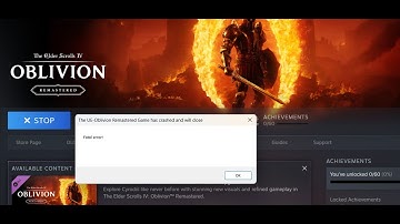 Fix Error The UE-Oblivion Remastered Game Has Crashed And Will Close