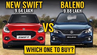 New Swift Vs Baleno | swift 2024 vs Baleno 2024 comparison | Which one to buy? Swift vs Baleno