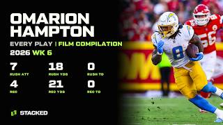 Omarion Hampton: Every Touch of 2026 Week 6 | Full Film Compilation