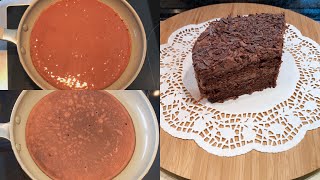 Cake on a frying pan | eggless chocolate without oven no blender ,no
machine .