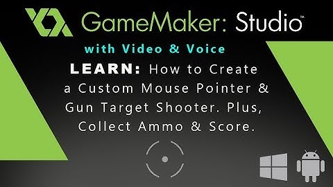 Game Maker Studio: Create a Custom Mouse Pointer & Gun Target Shooter. Plus,  Collect Ammo & Score.
