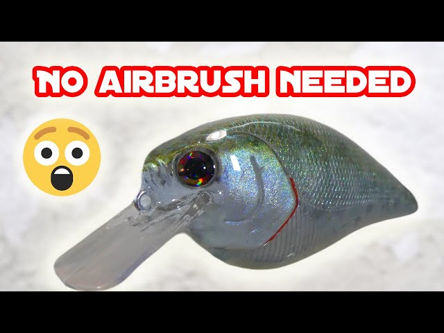 How to paint lures without an airbrush - YouTube