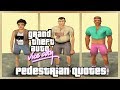 GTA Vice City Pedestrian Quotes Male Roller Blader Old Japanese Tourist Male Female