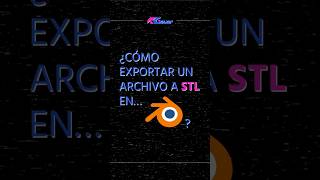 Aprende a exportar modelos a STL en Blender. #3d #tutorial #printingservice