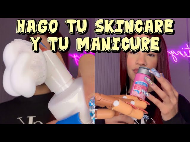 Asmr hago tu skincare, tus uñas y peino tu pelo