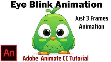 Eye Blink Animation in Adobe Animate CC | Adobe Animate CC Tutorial for Beginners