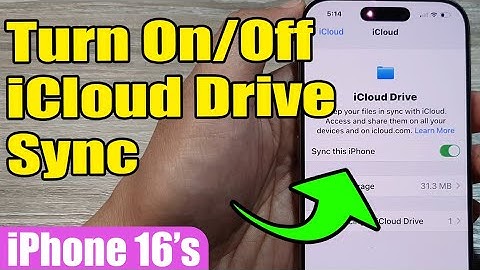 📂 How to Enable/Disable iCloud Drive Sync 🌐 on iPhone 16/16 Pro Max (iOS 18)