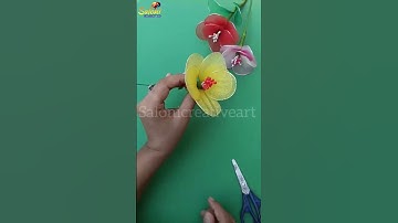 Stocking flower || #stockings #flowers #video #youtube #viral #diy #handmade #art #creative #shorts