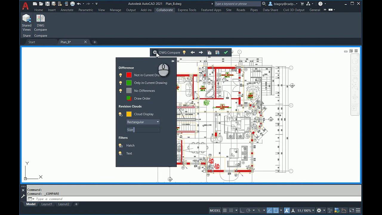 AutoCAD DWG Compare YouTube
