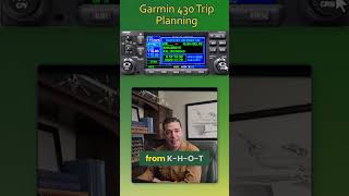 Garmin 430 Fuel & Trip Planning Made EASY! #shorts
