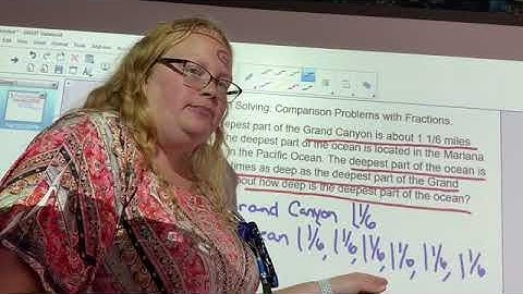 Problem Solving: Comparison Problems with Fractions