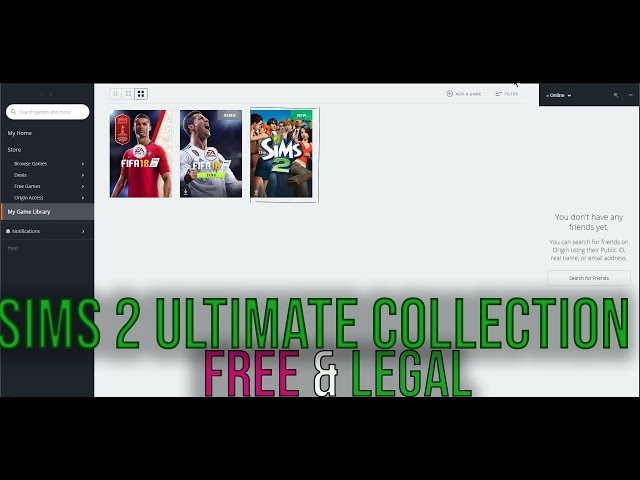 – The Sims 2 Ultimate Collection is FREE From now