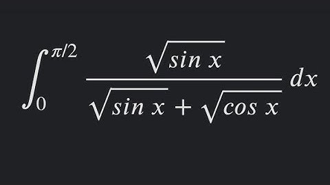 Integrate (sqrt(sin x))/(sqrt(sin x) + sqrt(cos x)) dx from 0 to pi / 2