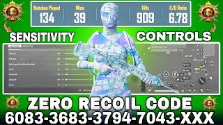 NEW UPDATE 4.4😱 Best Sensitivity | PUBG BEST SENSITIVITY SETTING 2025 | Bgmi Sensitivity code today 