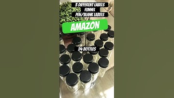 Kitchen Organization Hack | Amazon Spice Jars w/labels 😱