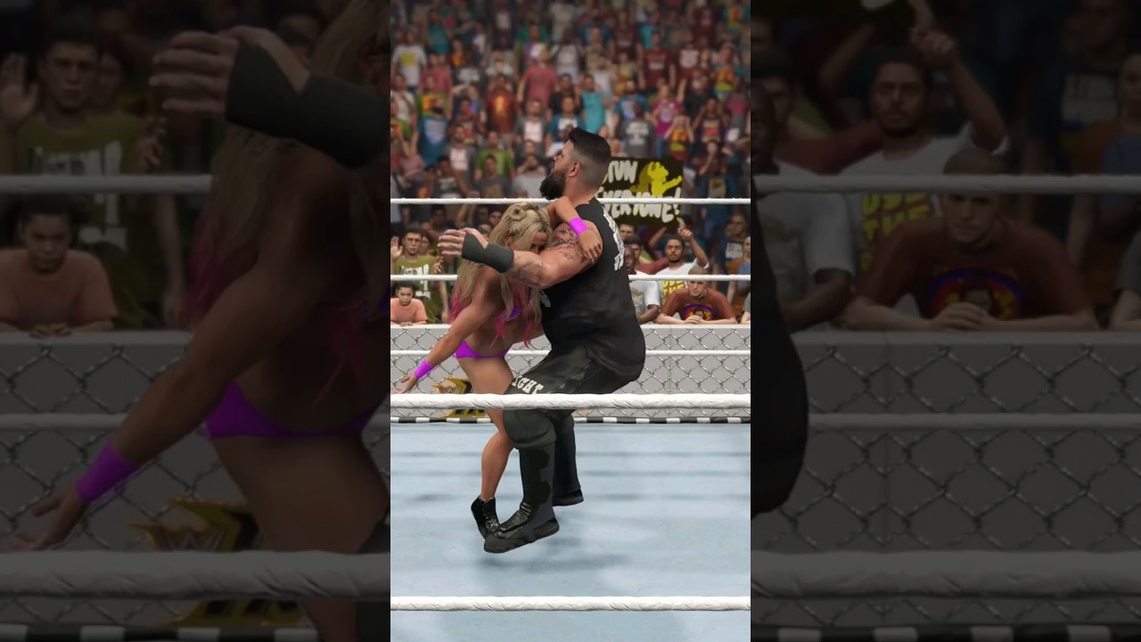 Kevin Owens vs Alexa Bliss WWE2K23 ps5 shorts virul video 🔥