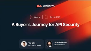 A Buyer's Journey for API Security