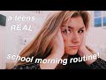 my REAL school morning routine