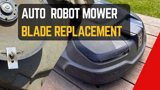 How To Replace Auto Mower Blades - Husqvarna 315X