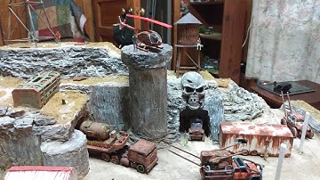 mad max inspired post apocalyptic diorama