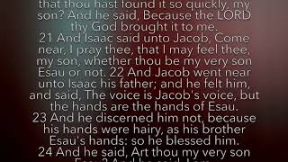 Genesis 27 (KJV AUDIO/VIDEO)