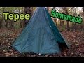 Fabriquer un tipi avec une bâche de 3x5m