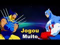 Esse captain america jogou muito  marvel super heroes vs street fighter