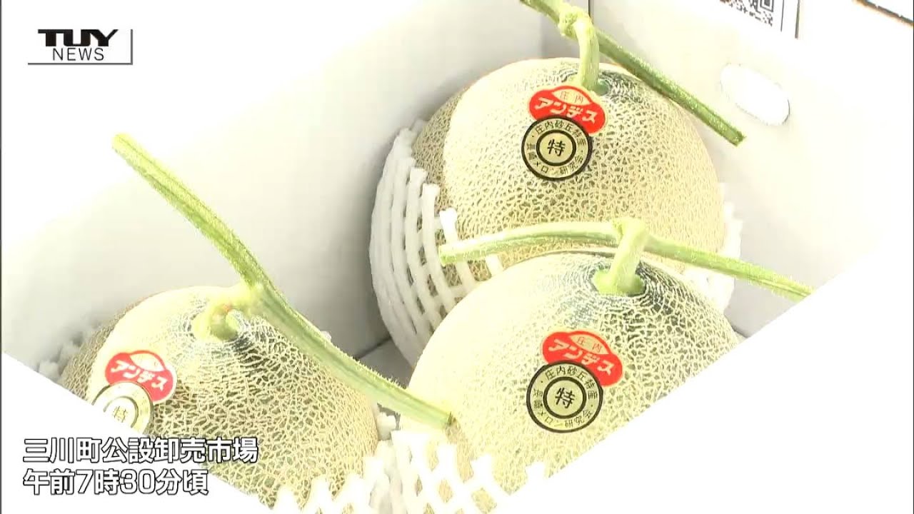 8万円！オーッ！」”アンデスメロン”の初競りで歓声が上がり、最高値