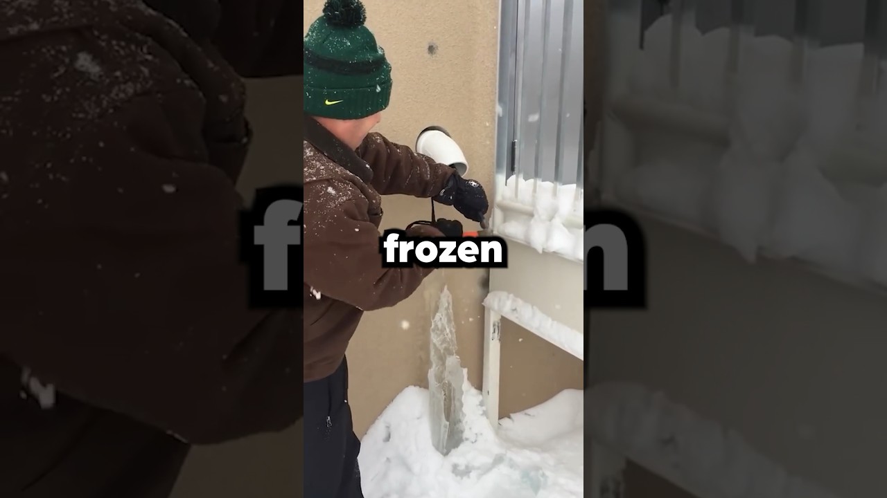 Unclogging Frozen Drain🧊