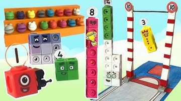 Numberblocks Ten Vaulting Episode | Tens Friends Olympics | Numberblock Math Link Cubes 1-20