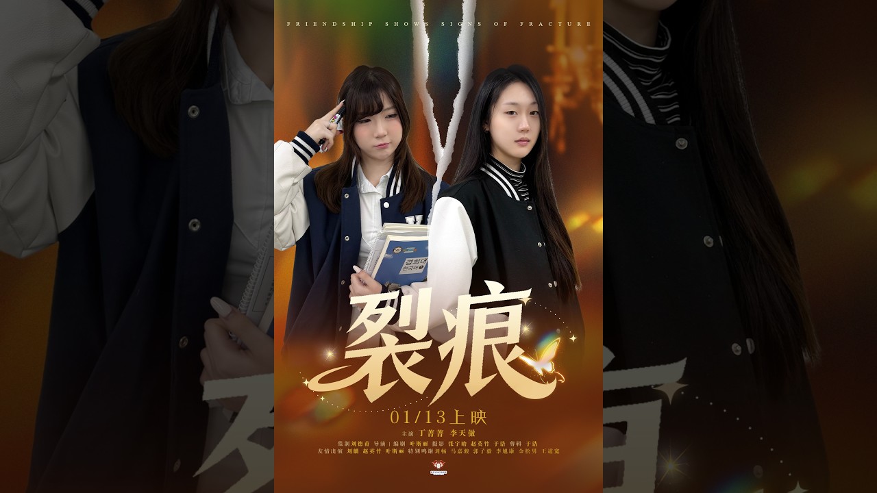 ©️影像的基本要素-实践课程-《裂痕》本片｜C组：导演&编剧：叶斯丽 主演：王菁菁 李天傲 摄影：于浩 张宇晗 赵英竹 剪辑：于浩  友情出演：刘畅 马嘉骏 郭子毅 李旭康 金松男 王道宽