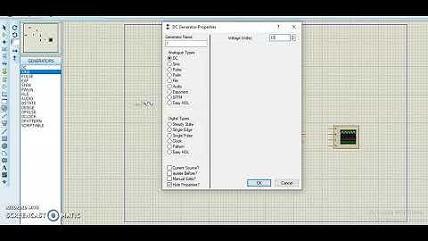 Common Collector Amplifier Proteus