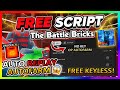 The Battle Bricks Script *NO KEY* - AUTOFARM, AUTO WIN, AUTO REPLAY, DUPE &amp; More!