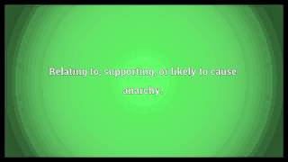 Anarchic Meaning