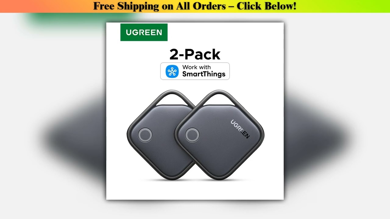 2Pack Bluetooth Tracker Tags Work with Samsung SmartThings APP Samsung Only 550Days Playtime Item F