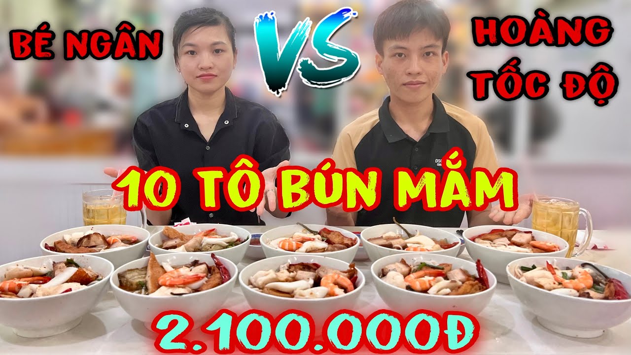Hoàng Tốc Độ Chạm Mặt Bé Ngân Ăn 10 Tô Bún Mắm Siêu Bự Khui Thăm Nhận Tiền Lên Tới 2.100.000Đ